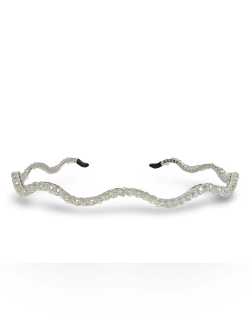 Dainty Silver Crystal Wave Headband BNIB - Picture 9 of 9